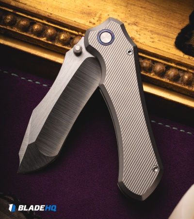 REMETTE Cathedral Frame Lock Knife Milled Titanium (3.5" Satin S90V)